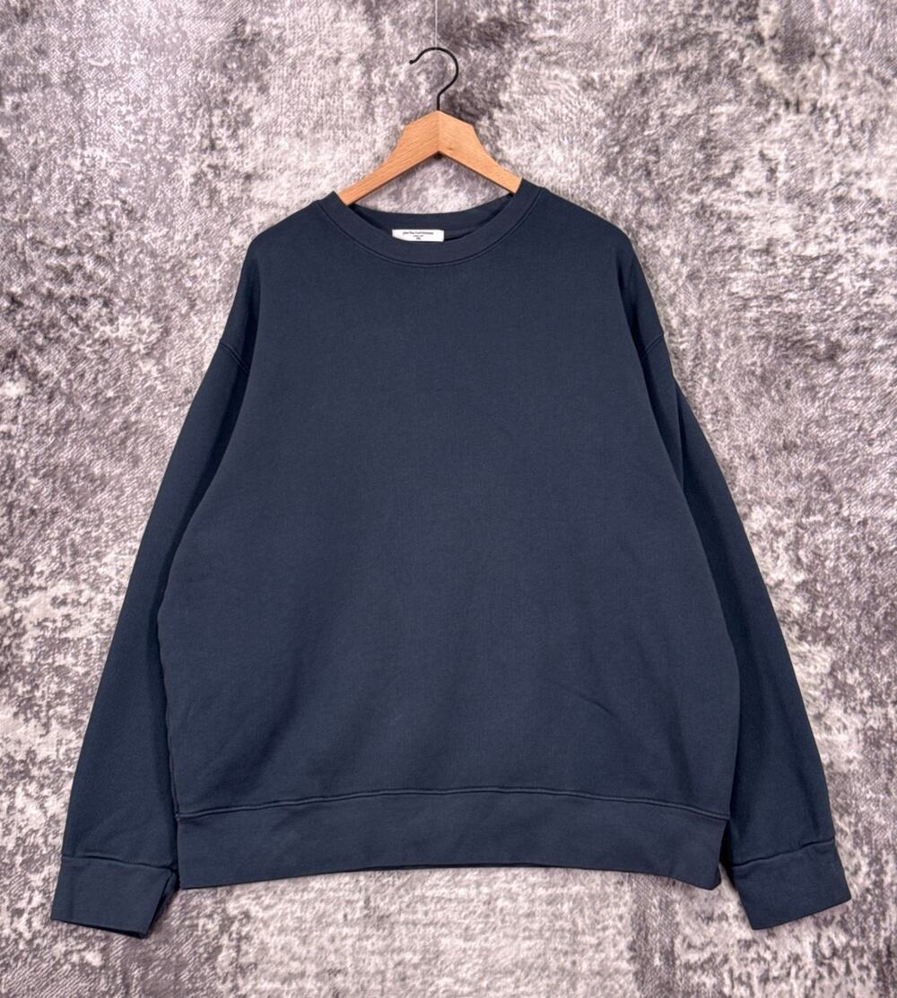 Perfectwhitetee Sweatshirt XXL Mens Perry French Terry Crewneck Gray Pullover
